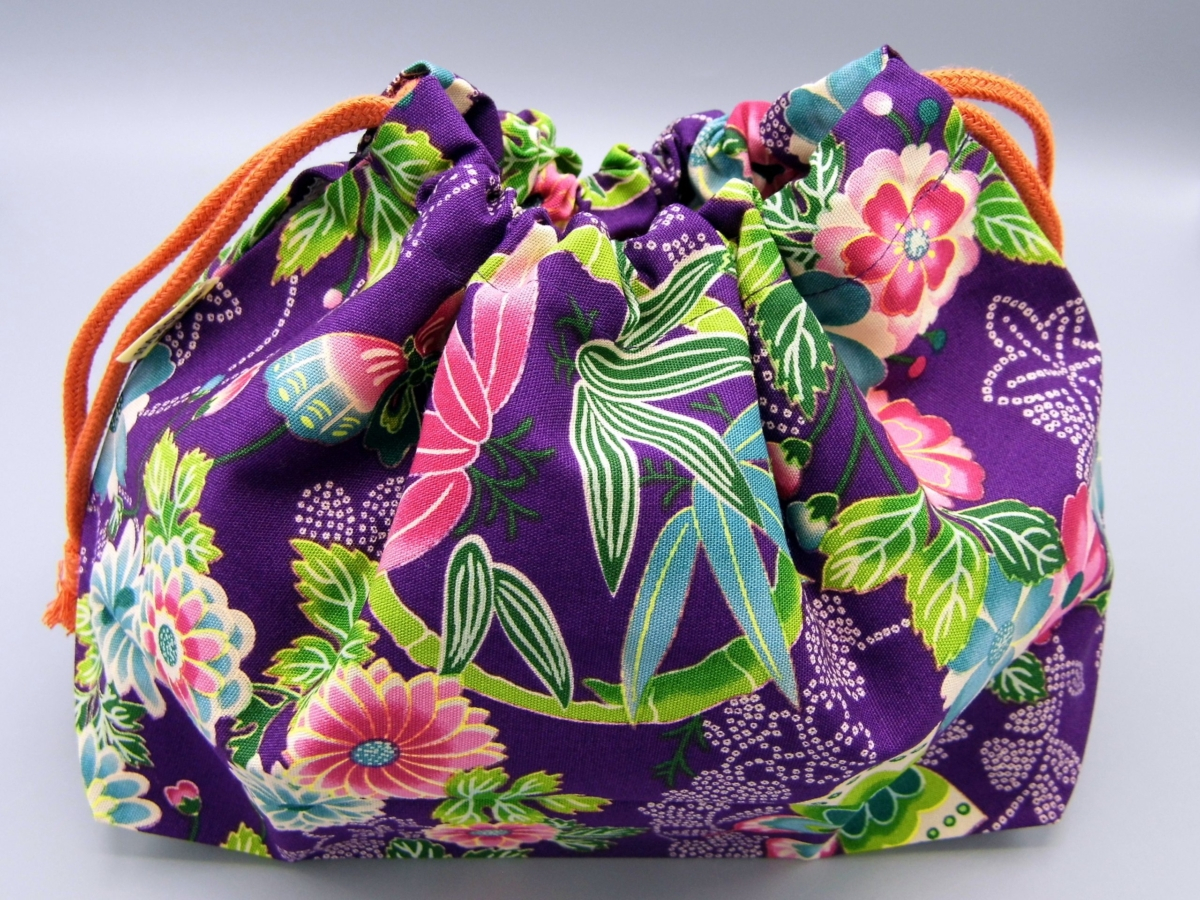 Kimono bag Nishijin in tessuto