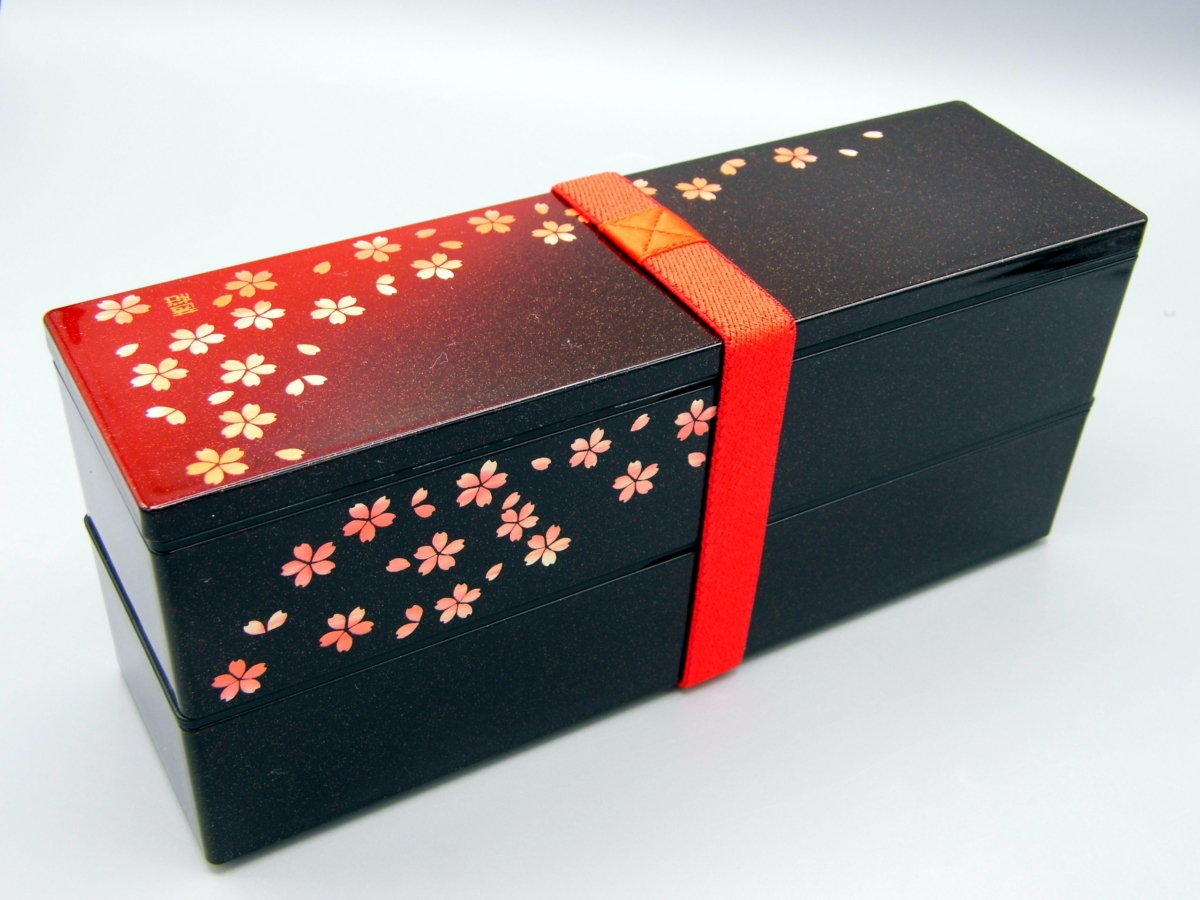 Scatola Bento Sakura Slim a 2 piani