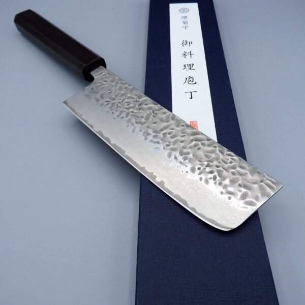 Sakai Kikumori Nakiri 67 layers Tsuchime-Damascus 165 mm