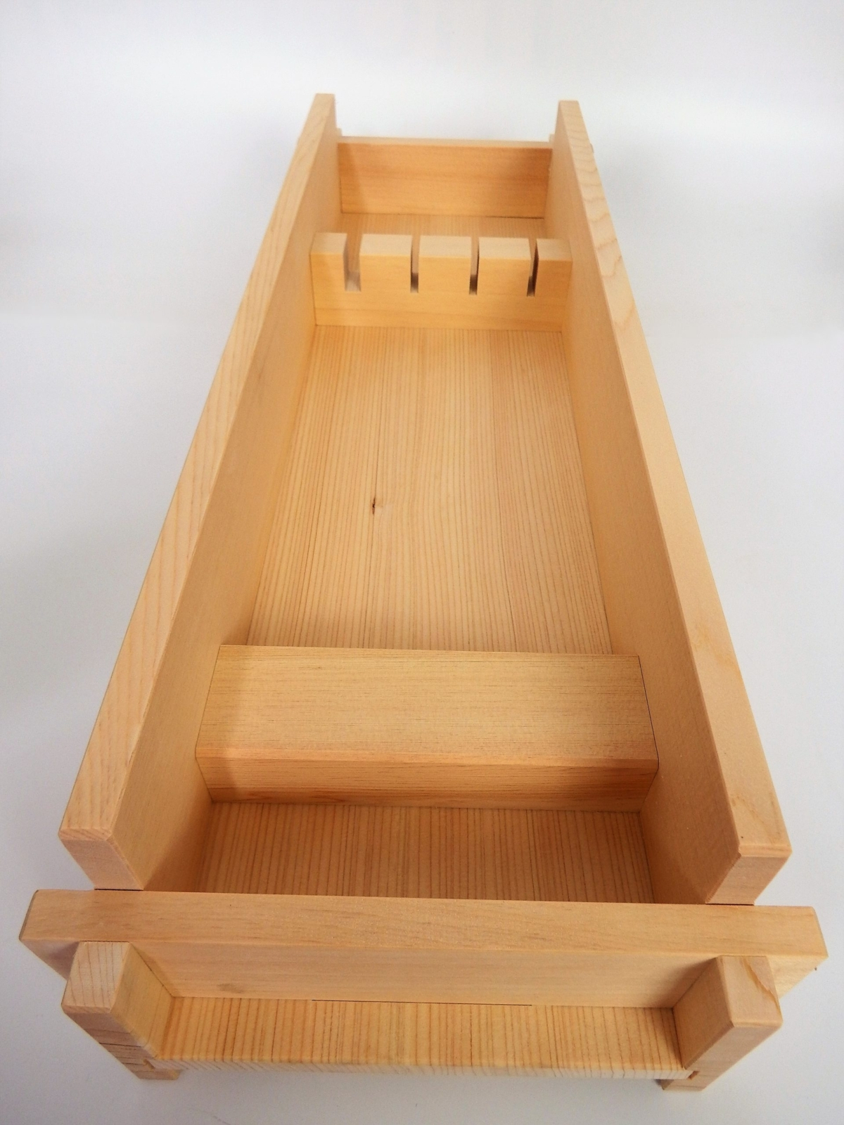 Porta coltelli in legno da cassetto 4 posti