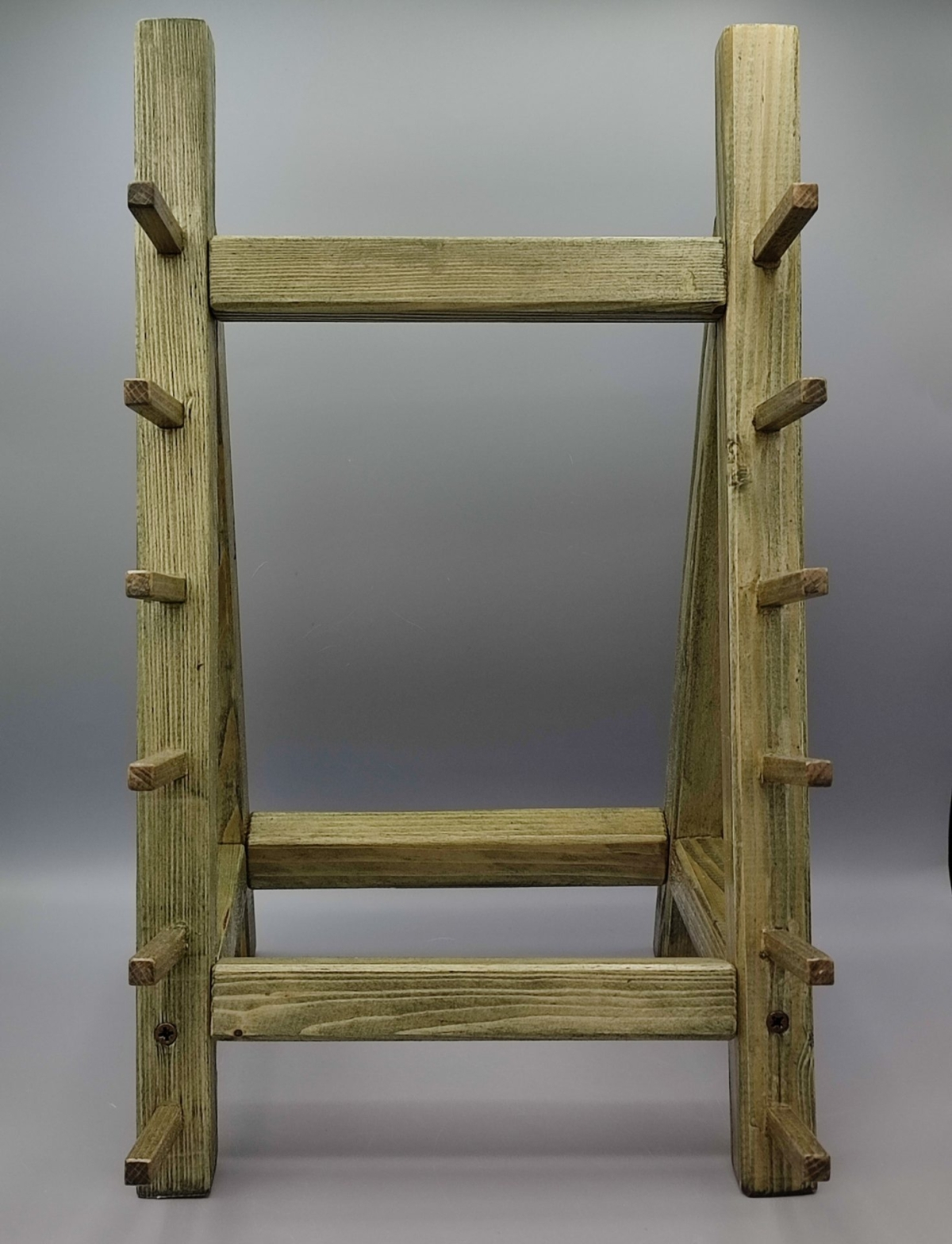 Porta coltelli in legno da banco a 6 posti ulivo Danillo