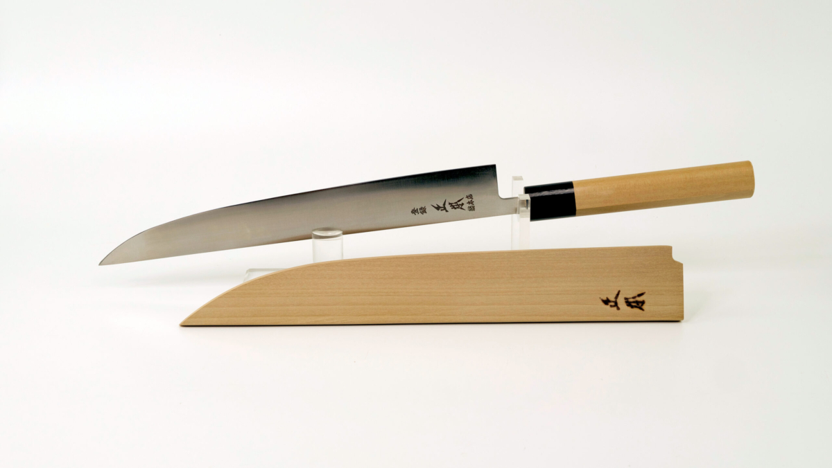 Masamoto Sohonten Wa Sakimaru Sujihiki inox 255 mm con Saya